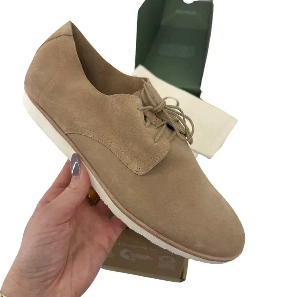 Nisolo Sedona Lightweight Derby Dusty Rose Suede Shoes Women’s 10 NIB